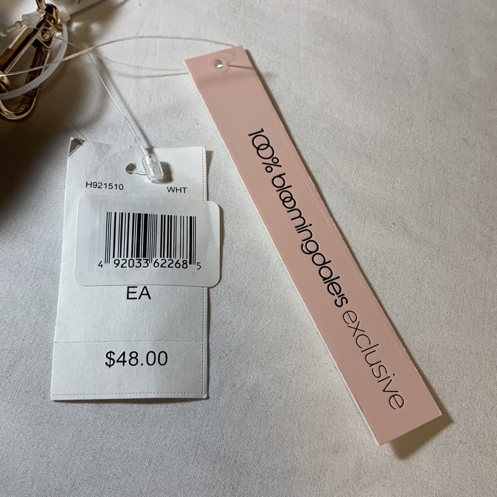 AQUA white croc-embossed small crossbody. Bloomingdale’s Exlusive - Picture 4 of 10